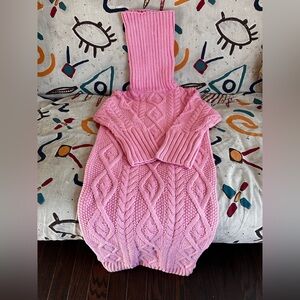 Women’s pink sweater dress. Size small